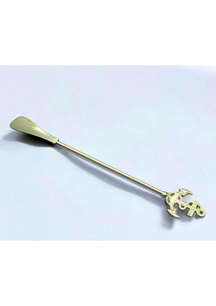 Pirinç Denizci Çapalı Saplı Ayakkabı Çekeceği Kerata 60CM