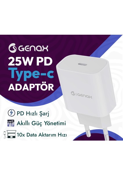 25W Hızlı Şarj Adaptörü | Usb-C Power Delivery Desteği fırsatları
