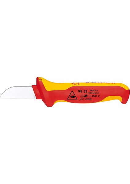 Kablo Bıçağı Yalıtımlı Çok Bileşenli Sap, Vde-Testli 190 mm (Sb Kartı/blister) 98 52 Sb