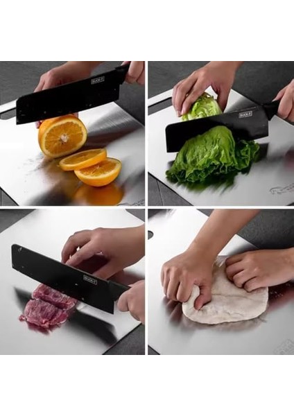 Kesme Tahtası Paslanmaz Çelik 304 Kalite Metal Kesme Tahtası Hijyenik ve Dayanıklı Kolay Temizlenebilir Kaliteli Kesim modelleri