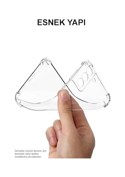 Iletişim Samsung Galaxy A15 Kapak Kamera Korumalı Airbag Antishock Köşe Korumalı Şeffaf Silikon Kılıf modelleri