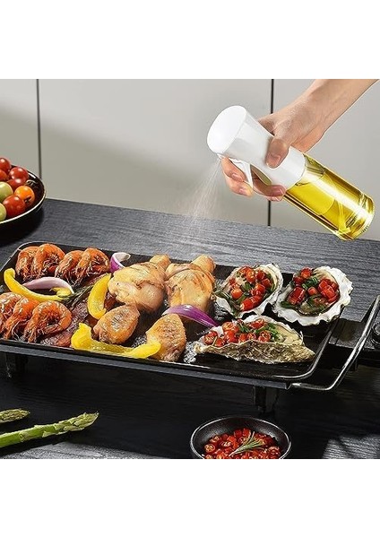 Home Sprey Yağdanlık Cam Şişe Yağ Püskürtücü 225 ml Airfryer Kızartma Izgara Salata Için Yağlık modelleri
