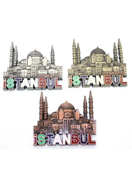 Istanbul Temalı Metal Magnet Model 6