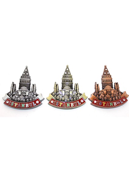Istanbul Temalı Metal Magnet Model 1