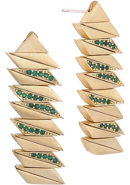 Taşlı Dragon Küpe