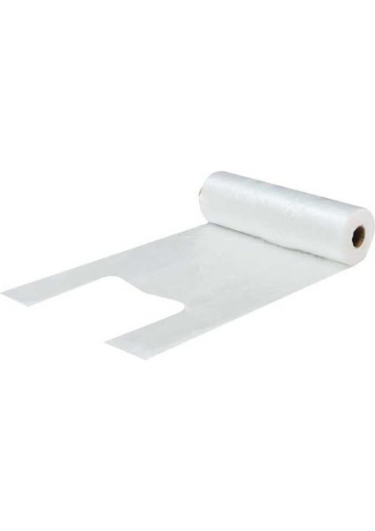 Pratik Tek Kullanımlık Tek Katmanlı Düşük Yoğunluklu Polietilen (Ldpe) Cırt Cırtlı Açık Rulo Poşet (Manav) Orta - 200 Adet 24X46 cm