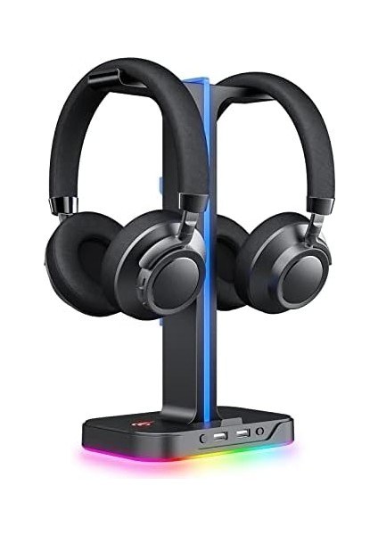Kulaklık Standı Rgb Dual Balance 2 USB Bağlantısı, Masaüstü Kulaklık Standı, Dayanıklı Oyun Kulaklığı Tutucu, Pc Oyuncu Kulaklık Aksesuarı Için, Siyah (TH650) fiyatları