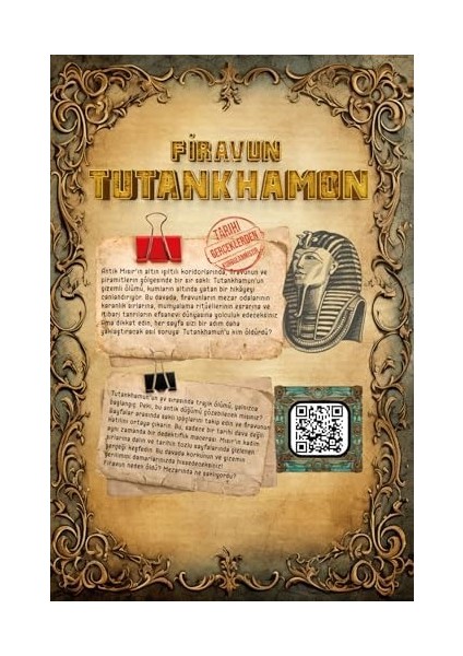 Davalar Dedektiflik Suç Çözümleme Oyunu Firavun Tutankhamon Dosyası - Gizem Bulmaca Cinayet Çözme Kutu Oyunları - Katil Bulma Dedektif Oyunu - Suçlu Kim, Cinayeti Çözebilir Misin? (Dava-4) modelleri