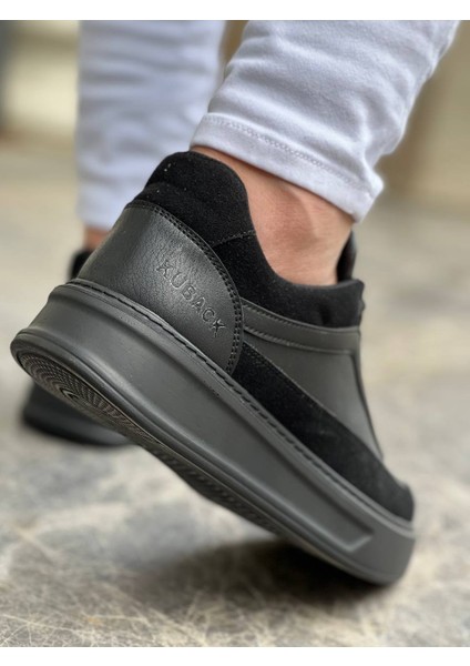 J006 Bağcıklı Ortopedik Taban Günlük Erkek Spor Sneaker Ayakkabı St Siyah modelleri