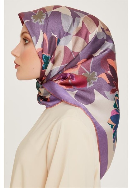 Armine Ipek Eşarp 2025 Kış - 9238-01 Lavanta Twill modelleri