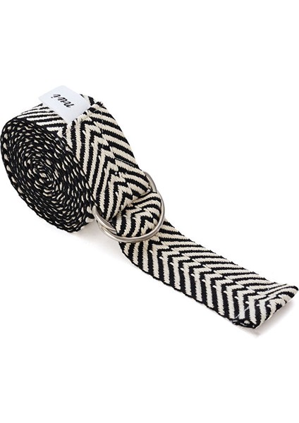 Siyah Zebra Desenli Yoga Kemeri ( Kayışı )