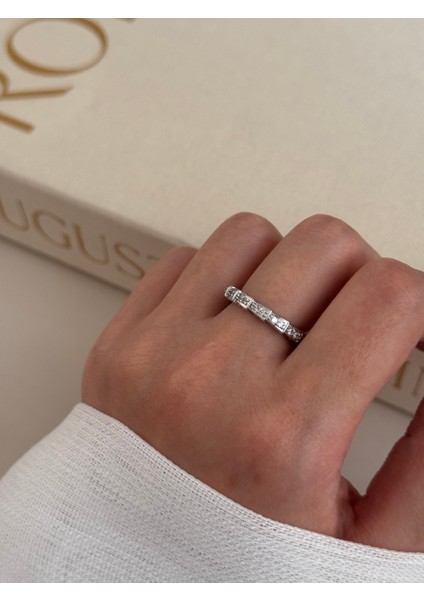 Ayarlanabilir Tamtur Zirkon Taşlı Çelik Gümüş Yüzük fiyatları