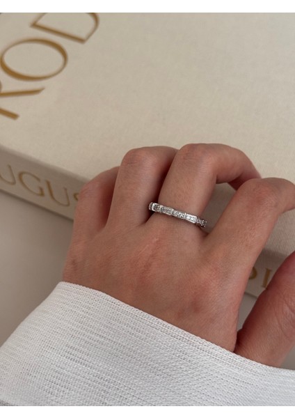 Ayarlanabilir Tamtur Zirkon Taşlı Çelik Gümüş Yüzük fırsatları