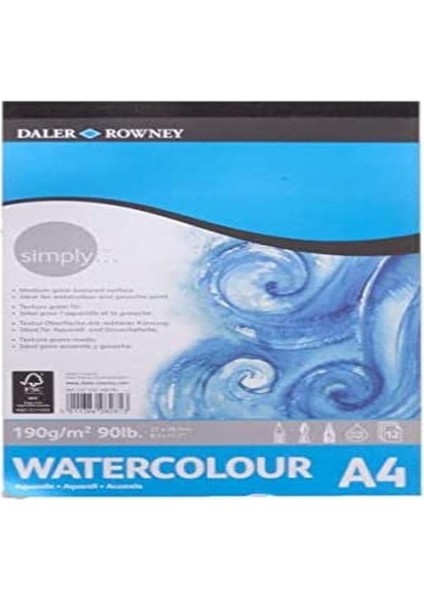 Rowney Simply Suluboya Defteri A4 190GR 12 Y