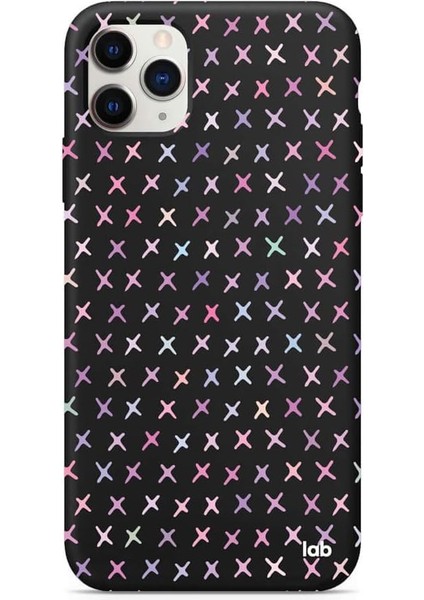 Apple Iphone 11 Pro Max Siyah Silikon Telefon Kılıfı - Cute x