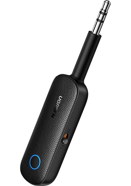 Bluetooth 5.0 Verici 3.5mm Jack ve Dahili Mic Araç Mikrofon Bluetooth Adaptörü ile 2&apos;si 1 Arada Alıcı.