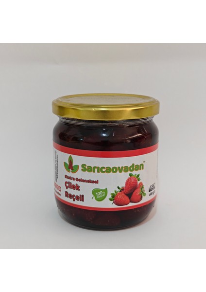 Çilek Reçeli 460 gr Yeni Üretim El Yapımı %100 Pancar Şekeri