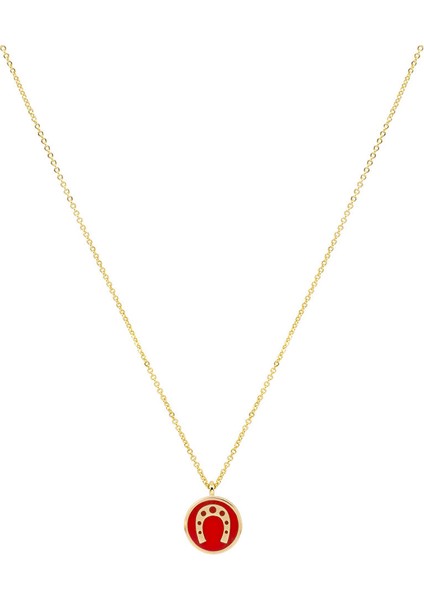 Red Horseshoe - Nal Uğur Kolyesi