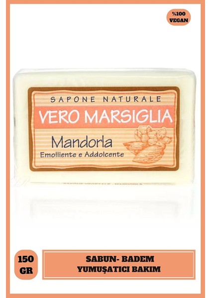 Saponeria Vero Marsiglia "almond" Badem Nemlendirici Bakım Sabun 150 gr