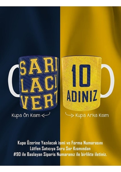 Baskılı Kişiye Özel Isim ve Numaralı Kupa Bardak