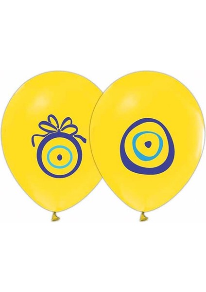Sarı Nazar Boncuğu Balon 100'LÜ
