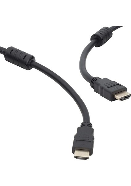 Plastik Düz Siyah 15 Metre HDMI Kablo Poşetli (5047)