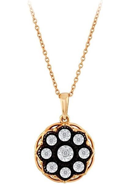 0.07 Karat Gül Elmas Kolye