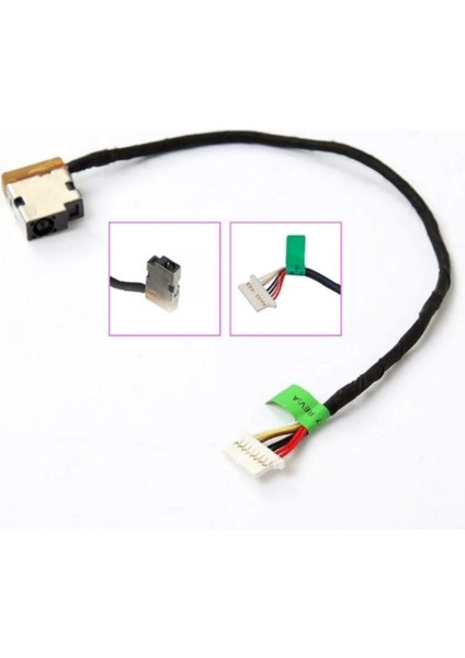 Hp Uyumlu 15-AF109NT (P0E93EA) Notebook Dc Power Jack, Şarj Soketi Girişi (Kablolu) 8-Pin