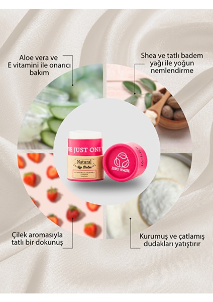 Dudak Bakımı, Lipbalm, Nemlendirici, Shea Yağı, Strawberry, Renksiz, Besleyici, 20G fiyatları