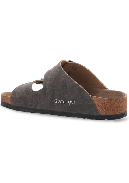 Lens Kadın Terlik Kahve Nubuk modelleri