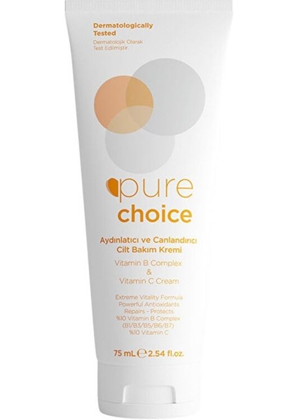 Vitamin C ve Vitamin B Complex Cilt Bakım Kremi 75 ml