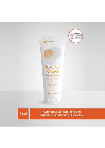 Vitamin C ve Vitamin B Complex Cilt Bakım Kremi 75 ml indirimleri