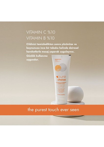 Vitamin C ve Vitamin B Complex Cilt Bakım Kremi 75 ml