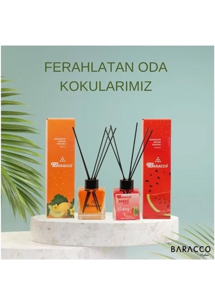 Kavun Aromalı Çubuklu Oda Spreyi – Baracco Tatlı ve Neşeli Koku (100 Ml)