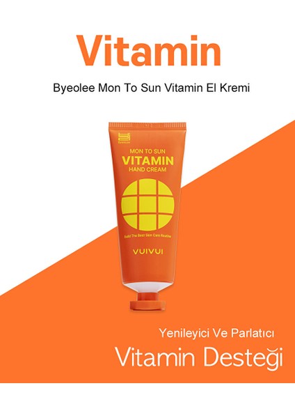 Kore Üretimi Vitamin Özlü Onarıcı ve Canlandırıcı El Kremi 100GR