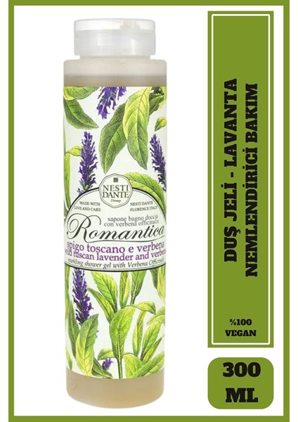 Romantica Yabani Toskana Lavantası ve Mineçiçeği Arındırıcı Vegan Bakım 300 ml