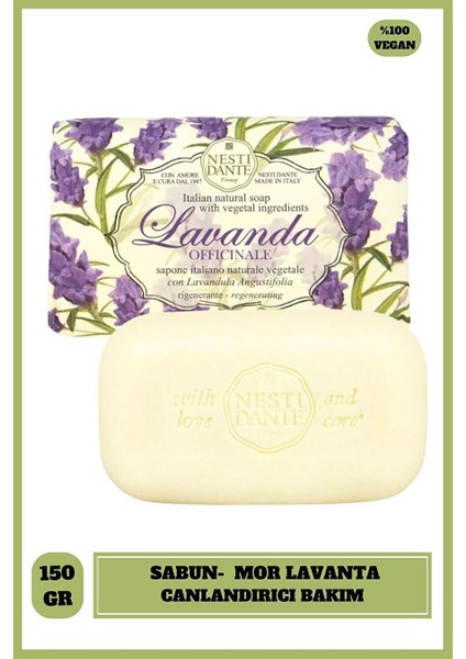 Sabun Lavanda Officinale Vegan Bakım 150 G