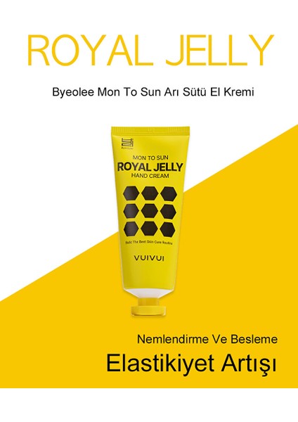 Kore Üretimi Arı Sütü Içeren Besleyici ve Yenileyici El Kremi 100 gr
