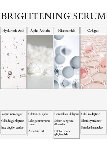 Leke Karşıtı Cilt Bakım Serumu 30 ml (Alpha Arbutin & Hyaluronic Acid)