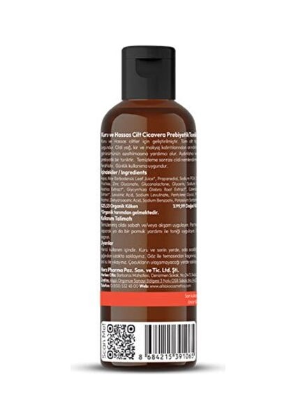 Organik Cicavera Prebiyotik Tonik 50 ml indirimleri