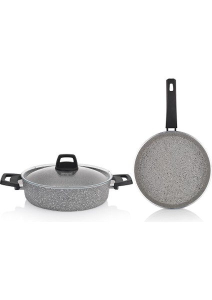 Eternal 2 Li Set Basık Tencere 26CM+TAVA 26CM-GRI fiyatları