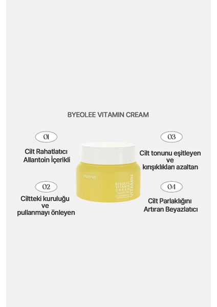 Yorgun Ciltler Için Vitamin Kompleks Kore Krem Nemlendirici Canlandırıcı Besleyici 50 gr indirimleri