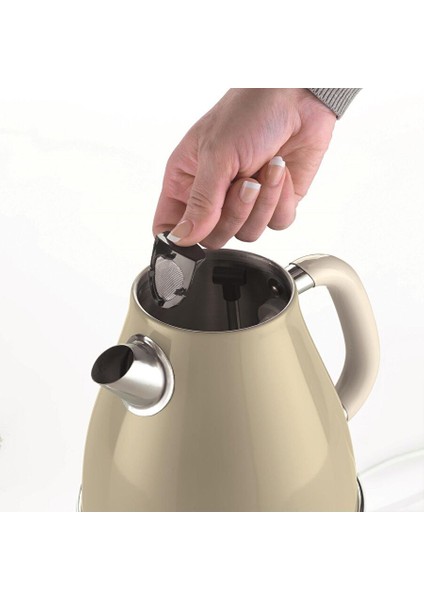 Vintage 1,7l Su Isıtıcı Kettle Bej fırsatları