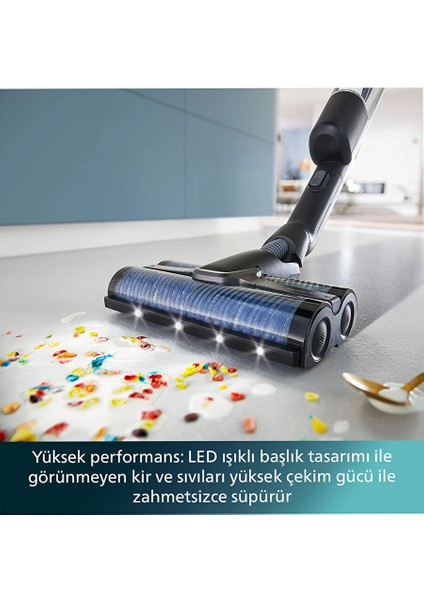 9000 Serisi AquaTrio Kablosuz Dikey Süpürge, Otomatik Temizleme ve Şarj İstasyonu​, AquaSpin Başlık, PowerCyclone Aqua, indirimleri