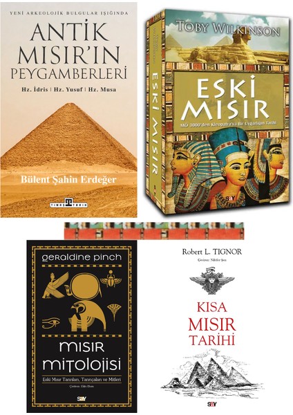 Mısır Mitolojisi, Kısa Mısır Tarihi,eski Mısır,antik Mısır Peygamber Hzidris Hzyusuf Hzmusa(4kitap)