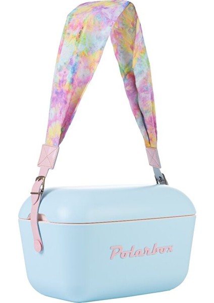 Prinkstyle Tie Dye Pink %100 Pamuk Kayışlı Mavi Pembe Soğuk ve Sıcak Tutucu Thermo Çanta 20 Lt fırsatları