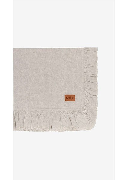 Frilled Linen Keten Masa Örtüsü Naturel 150X250 fiyatları