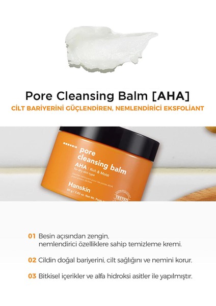 Pore Cleansing Balm Aha- Kuru Ciltler/gözenek ve Makyaj Temizleme Balmı [ 80 G ]