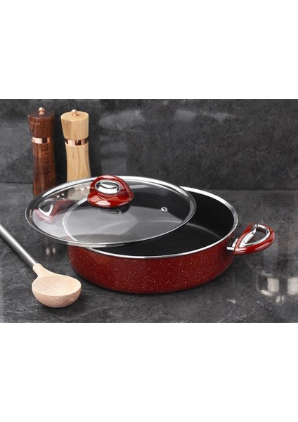 Titan Granit Basık Tencere 30CM TT-1118