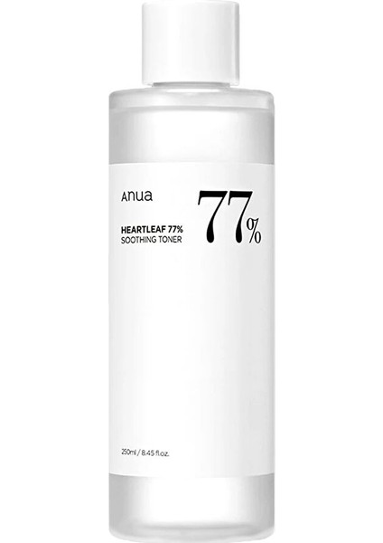 Heartleaf 77% Soothing Toner 250ML - Nemlendirici & Yatıştırıcı Vegan Tonik